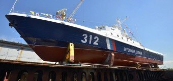 Спущен на воду новый пограничный сторожевой корабль проекта «Светляк»